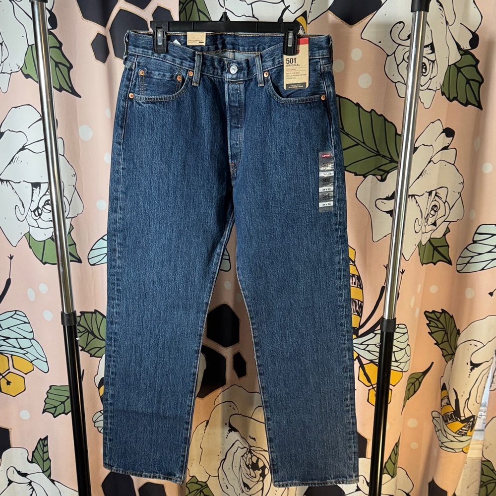 Levi's Men's 502 Original 34*30 Indigo Jeans